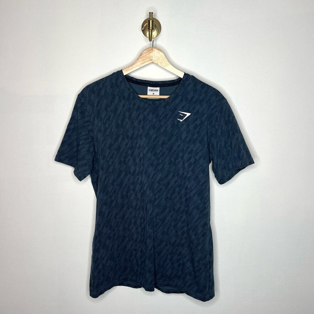 Gymshark Critical Active T-shirt Dark Teal Patterned